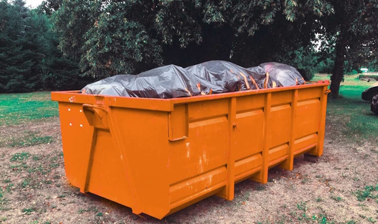 our yard dumpster